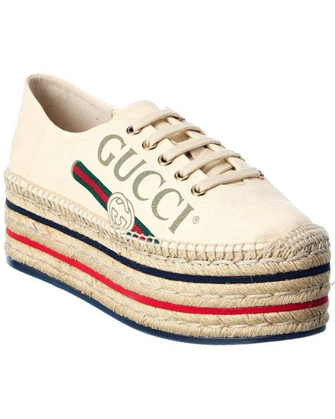 gucci espadrille sliders|gucci espadrilles platform.